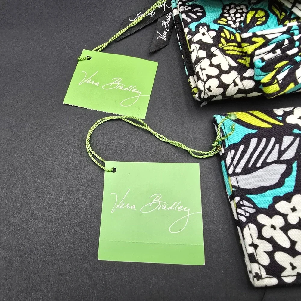 Vera Bradley Strap Wallet Purse and Checkbook Cover Set ISLAND BLOOMS NEW - Picture 3 of 10